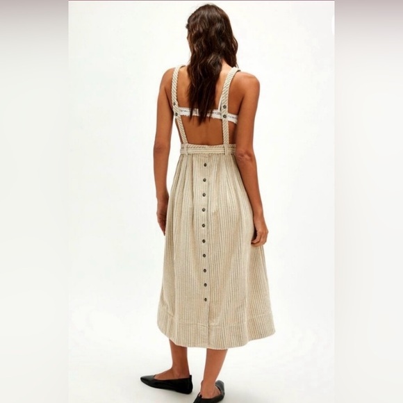 Free People Cream Corduroy Dress - Picture 2 of 10